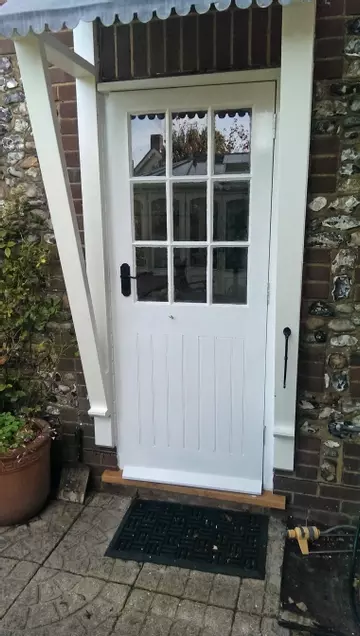 Hardwood backdoor, Findon West Sussex